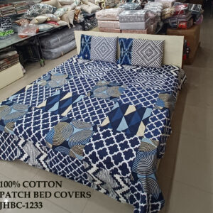 100% COTTON PATCH STITCH BED COVER