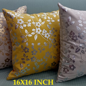 FOIL PRINT CUSHION COVER 16X16 INCHES